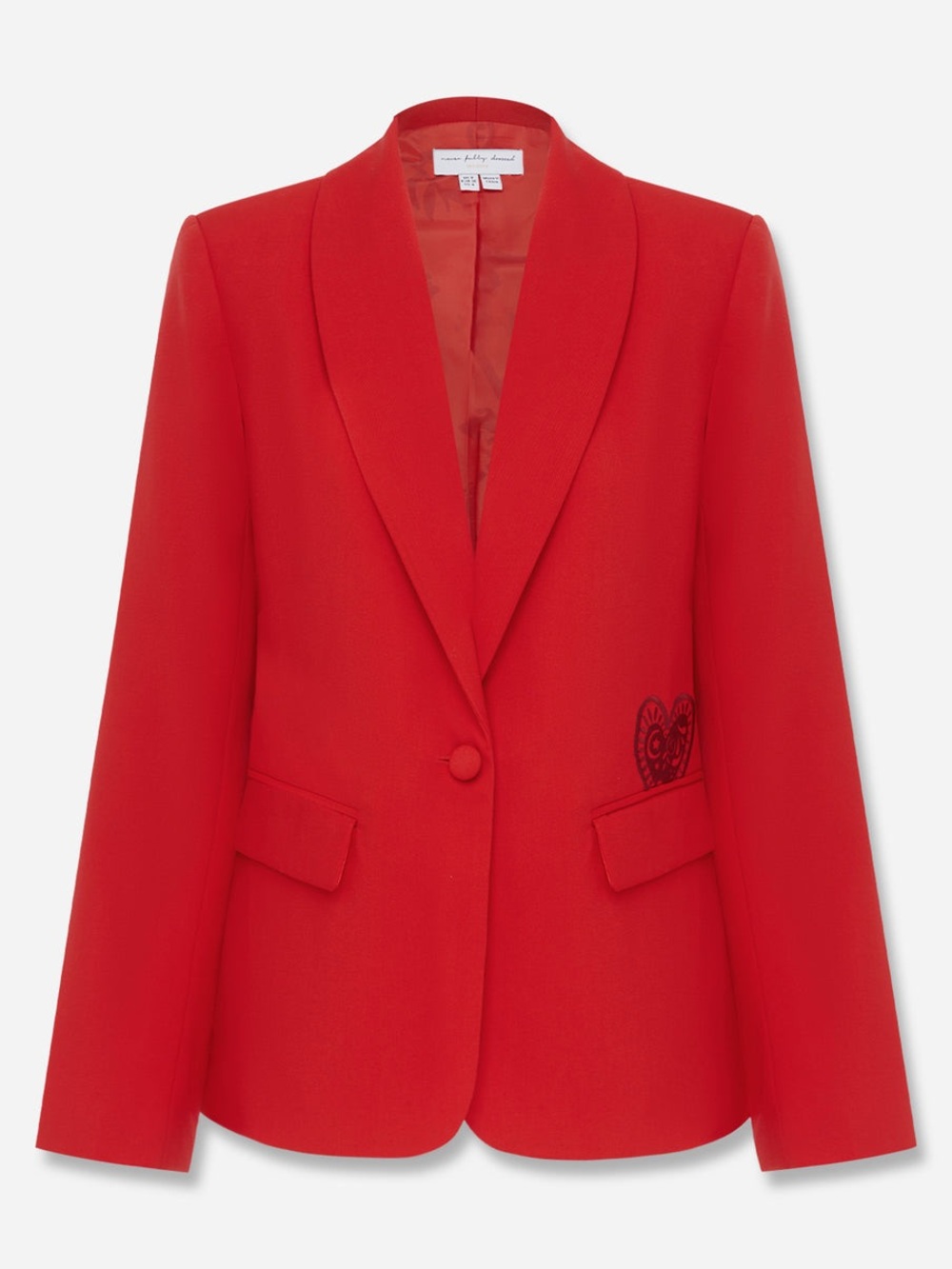 Never Fully Dressed Red Sundazed Romance Blazer size 12 - Picture 6 of 16